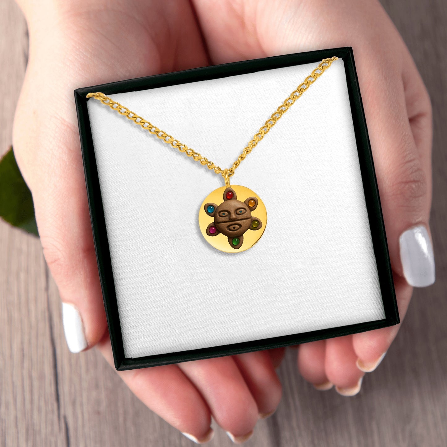 Luturas Sol Taino Cuban Coin Necklace