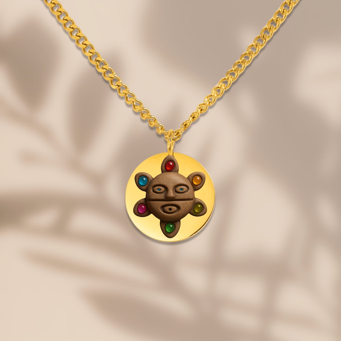 Luturas Sol Taino Cuban Coin Necklace
